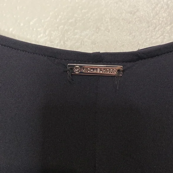 Michael Kors Iconic Side Tie Dress Swim Cover up Medium Black - Picture 3 of 7